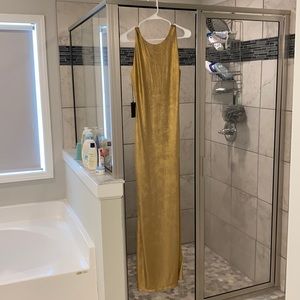 Gold dress